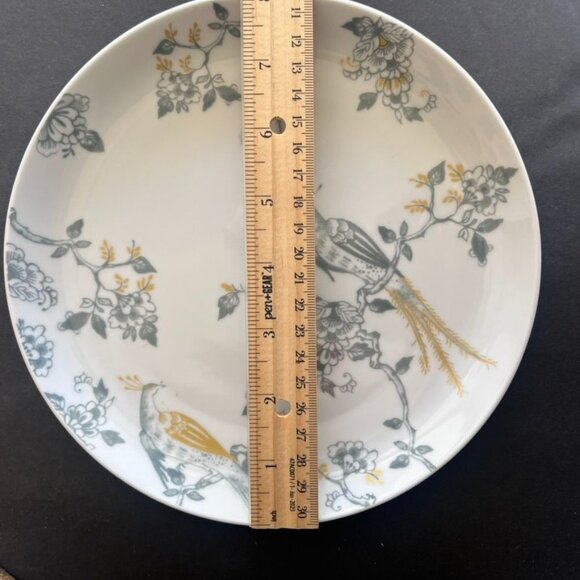 Villeroy & Boch Vivo Peacock Porcelain Breakfast Plates Floral Peacock Design - Picture 5 of 5